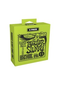 Resim Ernieball P03221 Regular Slınky 3 Pack Elektro Tel 3'Lü Paket 