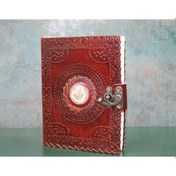 Resim Taşlı Deri Defter Model 11 