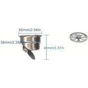 Resim Willowhaven 60-63mm Paslanmaz Çelik Duş Gideri Tıkanıklık Önleyici Koku Giderici Döner Tuzak 