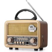 Resim Nns NS-8110 Nostaljik Radyo USB / Tf Kart / Fm Retro Taşınabilir Bluetooth Hoparlör 
