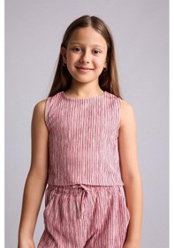 Resim Defacto Kırışık Dokulu Kumaş 2li Açık Pembe Takım Kız Çocuk H6574a826smpn623 Pembe-pn623 