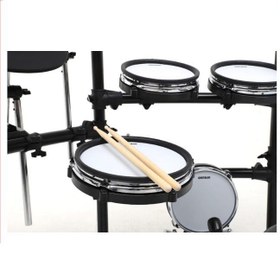 Resim Hitman HD-27 Dijital Davul Seti (Orta Seviye) | Hassas Pad Yapısı, Çok Sayıda Dahili Ritim ve Metronom, Kulaklık Çıkışlı Sessiz Çalışma Modu 