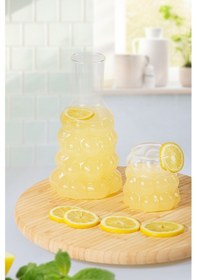 Resim Üzüm Desenli Başucu Sürahisi Bardaklı 1litre 