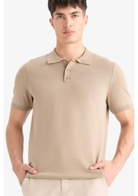 Resim DeFacto Standart Fit Polo Yaka Kısa Kollu Triko Tişört E3241AX25SPBG129 