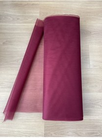 Resim YENİ HEDİYELİK DÜNYAM Bordo Kristal Tül En 3 Metre 