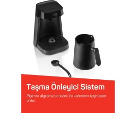 Resim Arzum FL397 Felix Jet Türk Kahvesi Makinesi, 5 Fincan Kapasiteli Taşma Önleyici Bol Köpüklü Kahve 