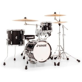 Resim Sonor AQ2 Martini Akustik Davul Set (Transparent Stain Black) 