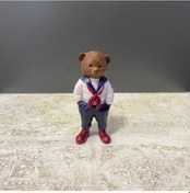 Resim Denizci Kıyafetli Küçük Ayıcık Biblo 