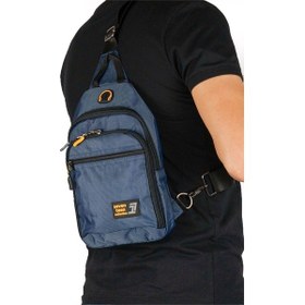 Resim Çokgözlü Kulaklık Çıkışlı Su Geçirmez Çapraz Sırt Göğüs Omuz Çantası Unisex Body Bag Lacivert 4980 Lacivert 