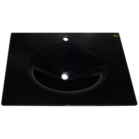 Resim Cam Lavabo 15 MM 90 x 56 CM Siyah 