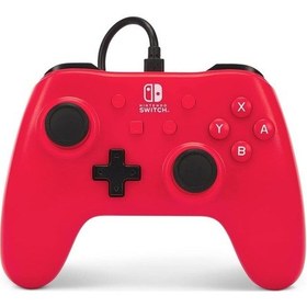 Resim Nintendo Switch Kablolu Oyun Kolu Lisanslı Raspberry Red 