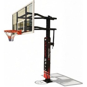 Resim Black Elit Basketbol Potası Yükseklik Ayarlı 100x150 