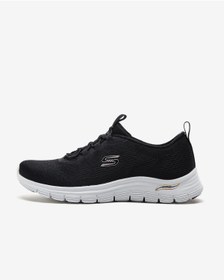 Resim Skechers Arch Fit Vista - Gleaming Kadın Siyah Spor Ayakkabı 104377 Bkgd 
