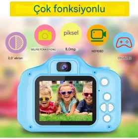 Resim Selfie Çocuk Kamerası En Iyi Doğum Günü Hediyeleri Dijital Video Kamera Fotoğraf Makinesi 
