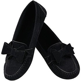 Resim Renklibutik Fiyonklu Bayan Babet Ayakkabı Siyah 