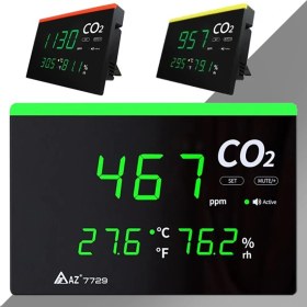 Resim Sevgift Az 7729 Işıklı Display Ortam Hava Kalitesi Ölçer 