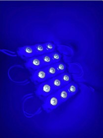 Resim Modül 3 Led 3w Kablolu Parmak Led 5 Adet Mavi Renk 