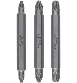 Resim Bosch Extra Hard Çift Taraflı PZ1/2/3x60 mm 3'lü Vidalama Ucu - 2607001749 