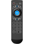 Resim Aubyhe 2.4g Rf Kablosuz Sesli Jiroskoplu Kumanda 25 Tuş, 10m, Aaa Pil Yok - Siyah Abs/silikon 