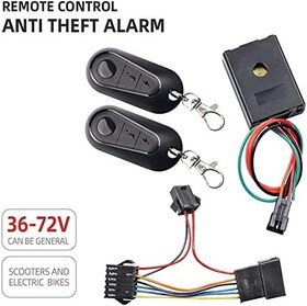 Resim E-Bike Alarm Sistemi 36V 48V 60V 72V Çift Anahtarlı Elektrikli Bisiklet Motosiklet Scooter Fırçasız Cihazı 