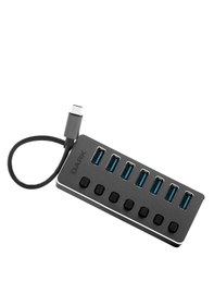 Resim Dark 7 Port USB 3.0 USB Çoklayıcı Type-C HUB (DK-AC-USB371C) 