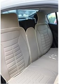 Resim Fiat Marea Station Wagon ile Uyumlu Lüx Oto Koltuk Minderi Ön Arka 5'li Set Five Star Serisi BEJ 