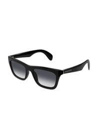 Resim Gucci Gg 1933s 001 53 Unisex Kare Degrade Siyah Kemik Güneş Gözlüğü Siyah 