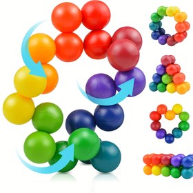 Resim BIKILI 20 Adet Duyusal Fidget Oyuncakları Gençler & Yetişkinler İçin - Renkli PP Plastik Otizm Oyuncakları, Seyahat & Uçak Araba Temel Eşyaları, Mükemmel Paskalya Sepeti Dolguları, Yaş 3-5, Karışık Renkler, Oyuncaklar 