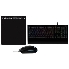 Resim Logitech G G102 Oyuncu Mouse Ve G213 Oyuncu Klavyesi Seti Mouse Pad Optik 