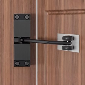 Resim Yüksek Kaliteli Otomatik Yaylı Kapı, Kare Entegre Renkli (Siyah/Gümüş) Ayarlanabilir Kapanış Cihazı Mobilya Kapıları Donanımı İçin. 