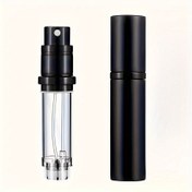 Resim Seyahat Boyutu Parfüm Atomizer Şişe Seti, Yeniden Doldurulabilir ve Sızdırmaz, Alt Dolum Tasarımı, Hipoalerjenik Metal ve BPA İçermeyen Malzemeler, Taşınabilir Uçucu Yağ ve Koku Püskürtücü, Kozmetik Su Spreyi - 0.17oz Paket 