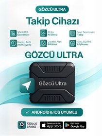 Resim GÖZCÜ Ultra IOS Android Uyumlu Airtag Anlık Geçmişe Dönük Konum GPS Araç Motor Çocuk Akıllı Takip Cihazı 
