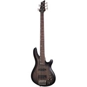 Resim Schecter C-5 Custom Bas Gitar (Trans Black Stain) 