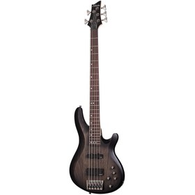 Resim Schecter C-5 Custom Bas Gitar (Trans Black Stain) 
