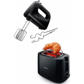 Resim HR3705/10 El Mikseri ve HD2581/90 Ekmek Kızartma Makinesi Seti 
