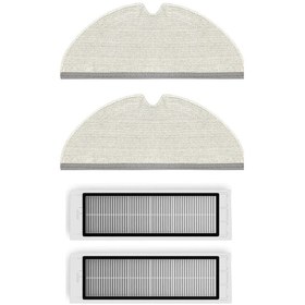 Resim Roborock S5 Max (Siyah) Uyumlu Yedek Mop Ve Hepa Filtre-4 Parça 