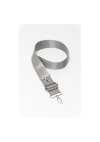 Resim Gümüş Renk Ayarlanabilir Çanta Askısı Çift Dikişli Gümüş 