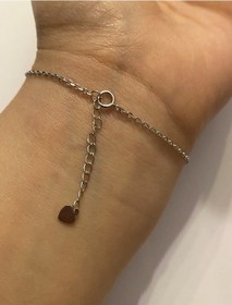 Resim Kadın Nazar Boncuğu Ve Taş Detay Gümüş Bileklik 