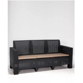 Resim Aksu 3'lü Bahçe&balkon Koltuk / Antrasit Gri 
