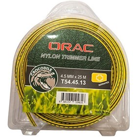 Resim Orac 4.50 MM 25 Metre Dişli Tırtıklı Sarı Tırpan Misinası 