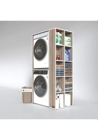 Resim Kenzlife Çamaşır-Kurutma Makinesi Dolabı Bolodenka Crd 180*090*60 Banyo Kapaksız Arkalıksız Çok Renkli 