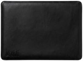 Resim Minimalist 16 İnç Laptop Kılıfı, Vegan Deri, Su İtici Özellikli, Bilgisayar Notebook Laptop Çantası (Siyah, 16 İnç) 
