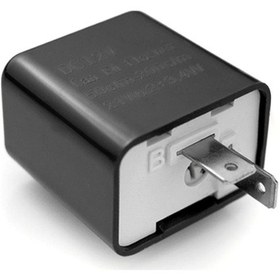 Resim Siyah 2 Pinli Motosiklet Sinyal Lambası, Ayarlanabilir Hız Frekansı 