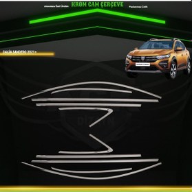Resim Dacia Sandero 2021+ Araca Özel Cam Çerçevesi Tamtur A+ 