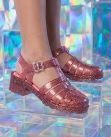 Resim Mini Melissa Possession Heel Infantil Simli Pembe Kız Çocuk Sandaleti | 28-35 Numara | Melflex® Vegan | İkonik Kokulu 