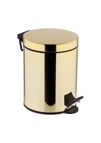 Resim Fkn Altın Pedallı Çöp Kovası Altın 