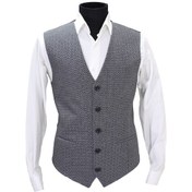 Resim Mentor Regalo Erkek Yelek V Yaka Gri Balıksırtı 5-50460 