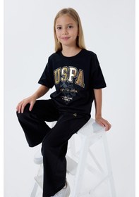 Resim U.s. Polo Assn. Kız Çocuk Siyah Pijama Takım Siyah 