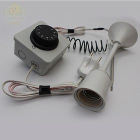 Resim Termostat Kontrollü Uzun 1 Seramik Duyu Seti Civciv Hayvan Kafes 