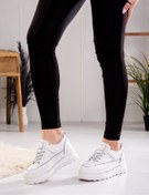 Resim Guja İthal Hakiki Deri Kadın Şık Sneakers 